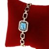 0107 Bransoletka elegancka złota 17+2,5cm pozłacana 14k Xuping Austrian Crystal